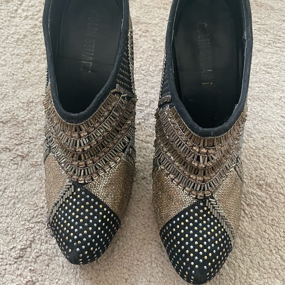 Colin Stuart embellished zip up booties - Picture 2 of 10